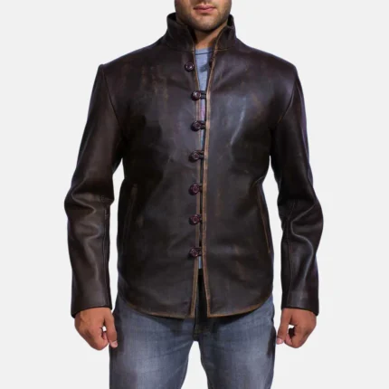 Drakeshire Brown Leather Jacket-reviseleather