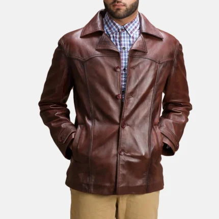 Vincent Alley Brown Leather Jacket-reviseleather