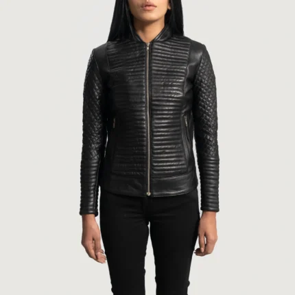 Cityscape Black Leather Biker Jacket-reviseleather
