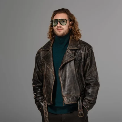 Men's Vintage Leather Jacket-reviseleather