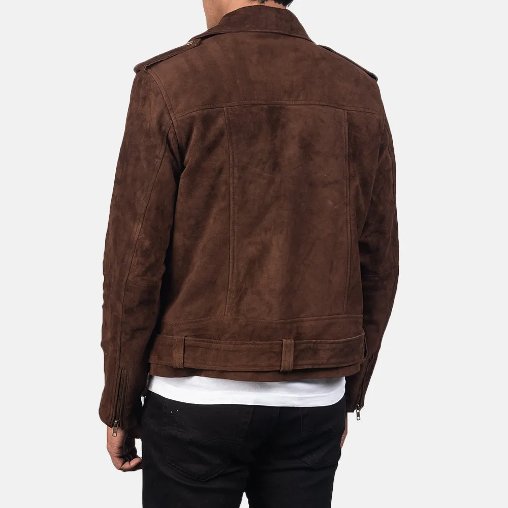 Allaric Alley Mocha Suede Biker Jacket-reviseleather
