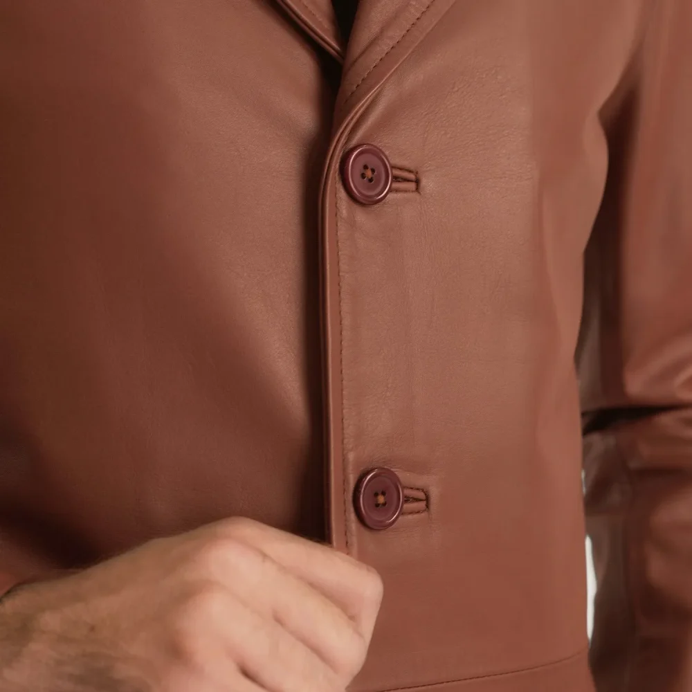 Classmith Brown Leather Coat-reviseleather