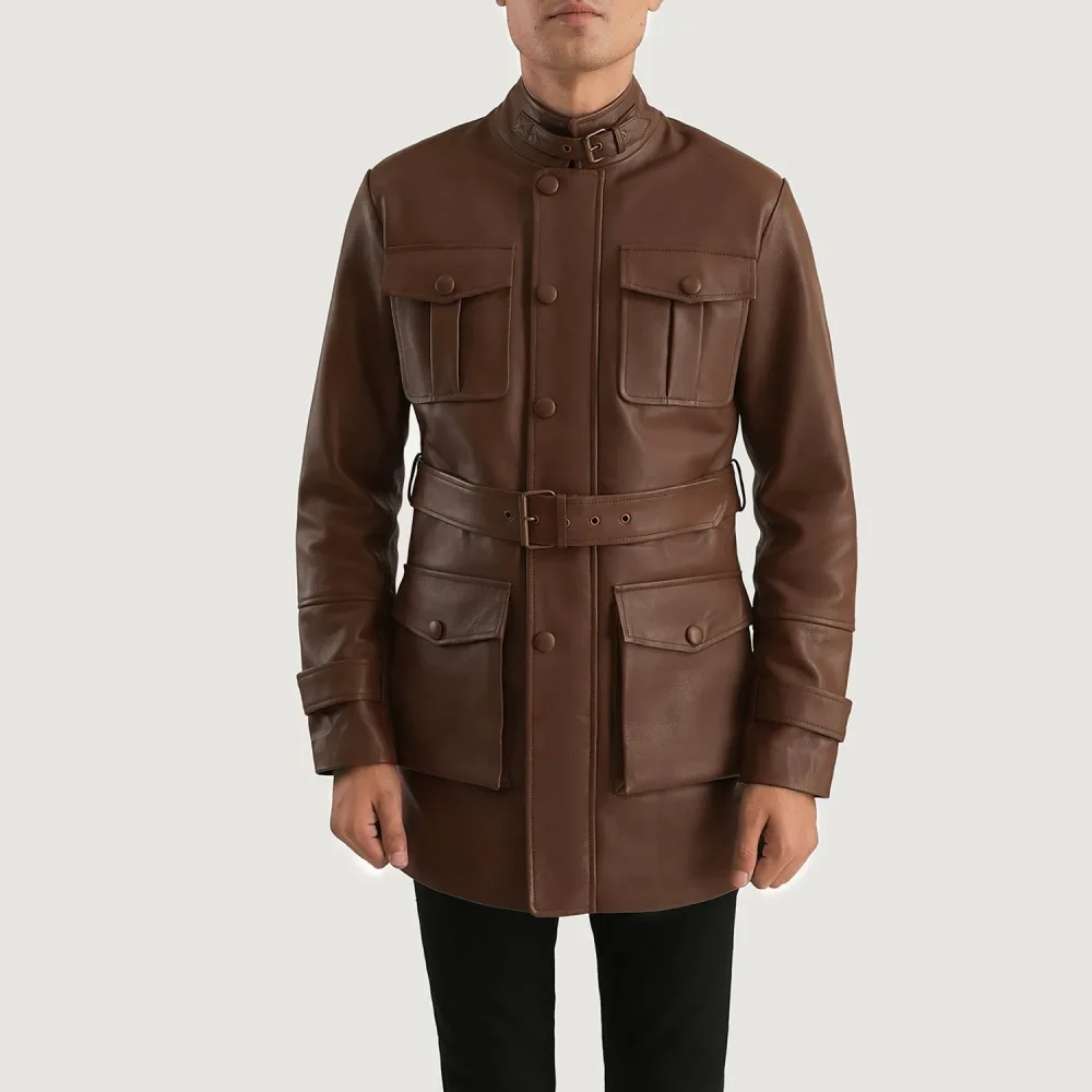 Dolf Brown Leather Jacket-reviseleather