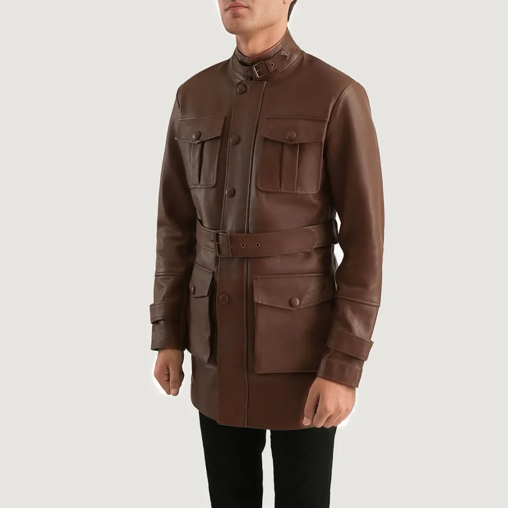 Dolf Brown Leather Jacket-reviseleather