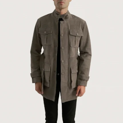 Dolf Grey Suede Jacket-reviseleather