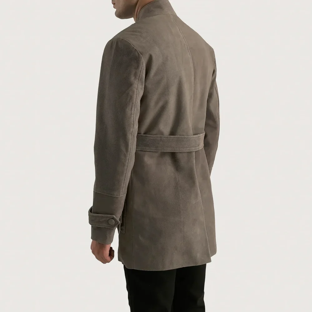 Dolf Grey Suede Jacket-reviseleather