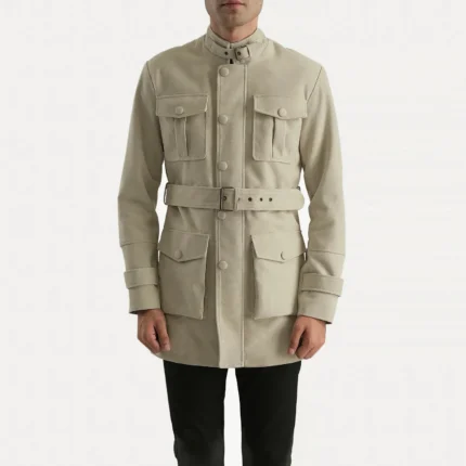 Dolf Off-White Suede Jacket-reviseleather
