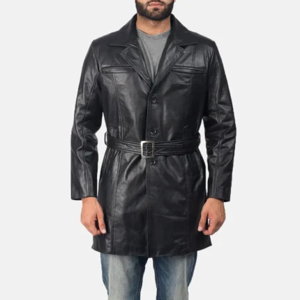 Jordan Black Leather Coat-reviseleather
