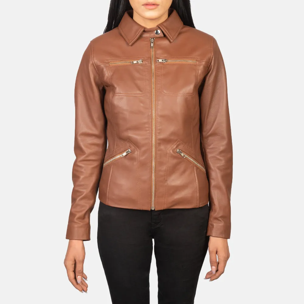 Tomachi Brown Leather Jacket-reviseleather