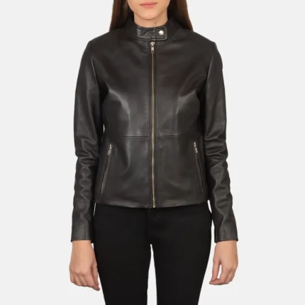 Rave Brown Leather Biker Jacket-reviseleather