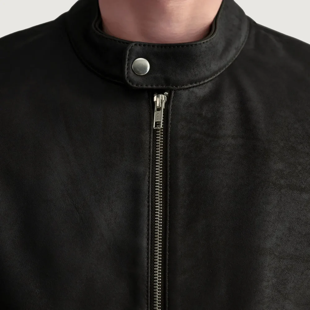 Zen Tumbled Brown Leather Biker Jacket-reviseleather